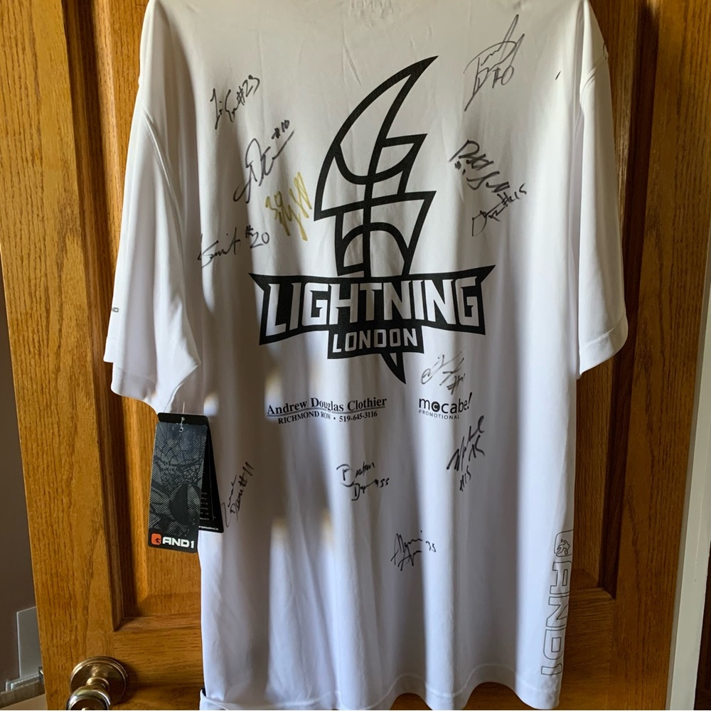 NWT And1 London Lightning Basketball Jersey